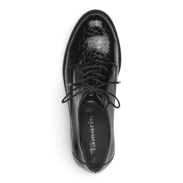 23605-41-087 Tamaris cipela BLK PATENT STR