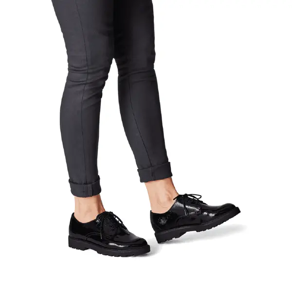 23605-41-087 Tamaris cipela BLK PATENT STR