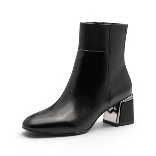 25341-45-003 Tamaris ženska gležnjača BLACK LEATHER