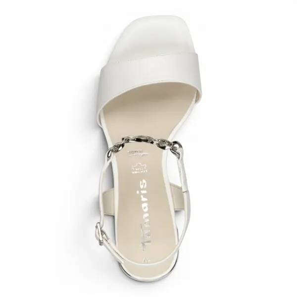 28245-44-100 Tamaris ženska sandala WHITE