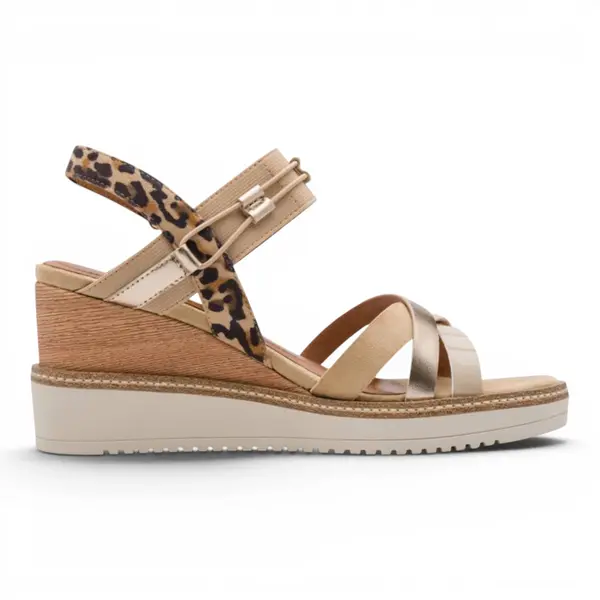 28357-44-445 Tamaris ženska sandala TAN COMB