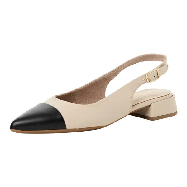 29400-44-415 Tamaris ženska cipela na otvorenu petu IVORY LEA.COMB