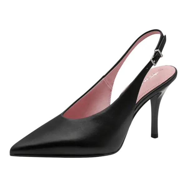 29642-46-003 Tamaris ženska cipela na otvorenu petu BLACK LEATHER