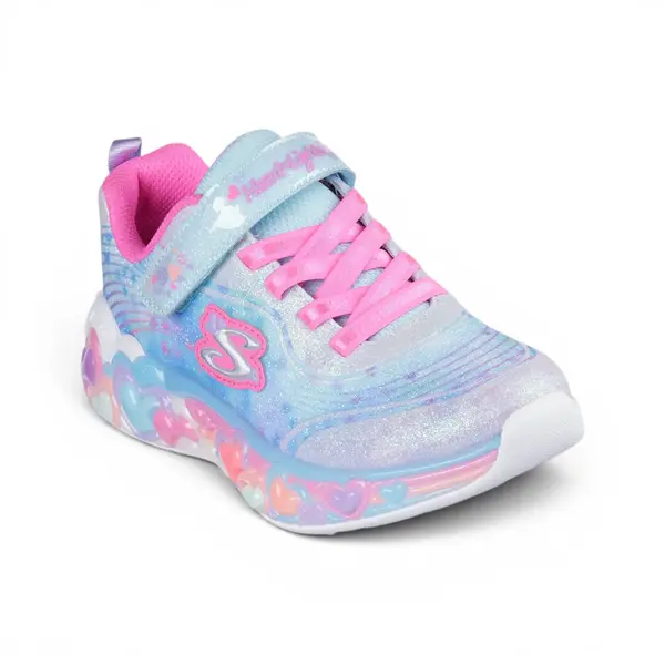302696L-LBMT Eternal Heart Lights dječje tenisice plavo/roze – Skechers
