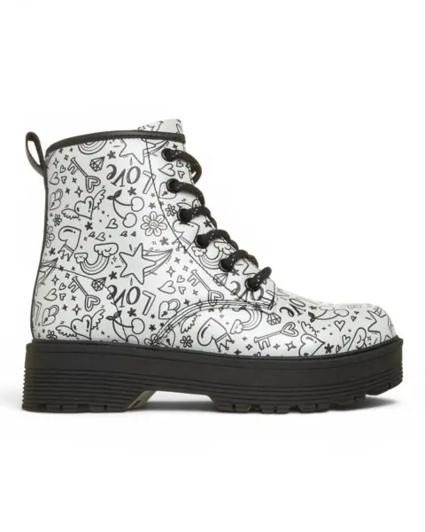 303408L-SLBK Skechers GRAVLEN HI - DOODLE DOWN SLBK