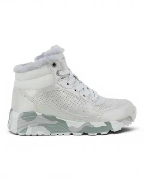 310485L-SLGY UNO Lite Camo Daze dječje gležnjače srebrno-sive – Skechers