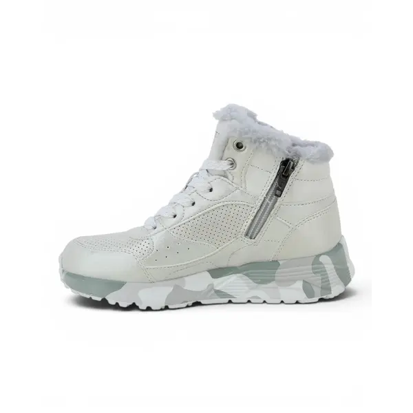 310485L-SLGY UNO Lite Camo Daze dječje gležnjače srebrno-sive – Skechers