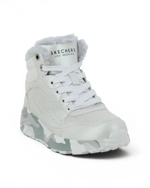 310485L-SLGY UNO Lite Camo Daze dječje gležnjače srebrno-sive – Skechers