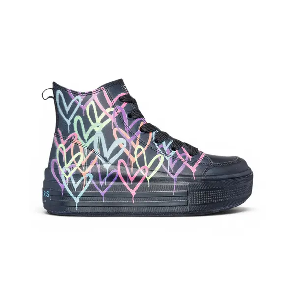 314075L-BKMT Hyperlift Love Daze dječje visoke tenisice crno-multicolor – Skechers