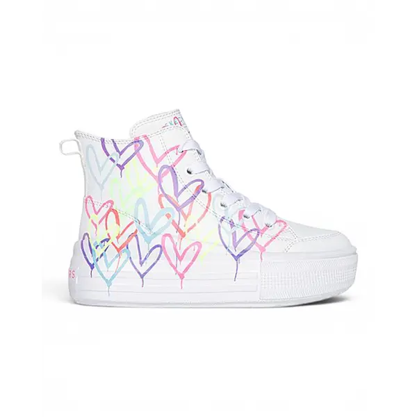 314075L-WMLT Hyperlift Love Daze dječje visoke tenisice bijelo-multicolor – Skechers