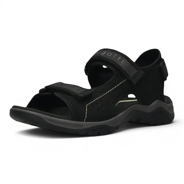 325AS7812569-1010 Bugatti sandala black/black