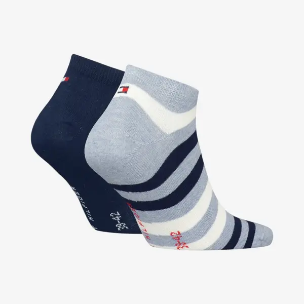 382000001-025 Tommy Hilfiger muške čarape Men Duo Stripe Sneaker 2P jeans melange