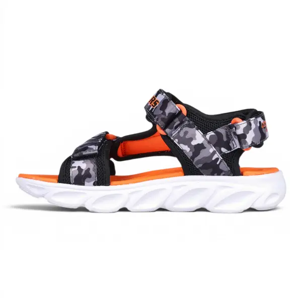400077L-BGOR Hypno-Splash Sun Breaks dječje sandale crno-sive s narančastim detaljima – Skechers