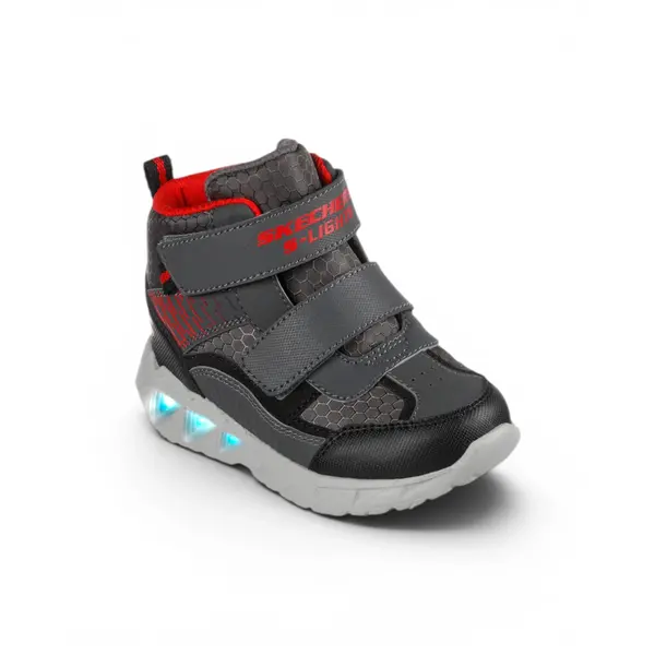 401504N-CCBK Magna-Lights Frost dječje gležnjače sivo-crne – Skechers