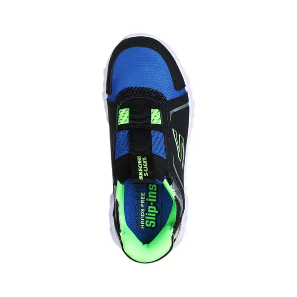 403830L-BBLM Hypno-Flash 2.0 Brisk Bright dječje tenisice crno-plavo-lime – Skechers