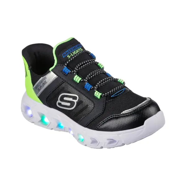 403843L-BKLM Brisk Bright dječje tenisice crno-plavo-lime – Skechers