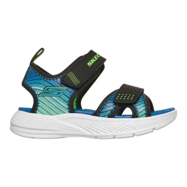 407034N-BKLM Dječje sportske sandale Microspec u crno-lime kombinaciji – Skechers