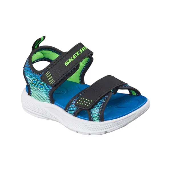 407034N-BKLM Dječje sportske sandale Microspec u crno-lime kombinaciji – Skechers