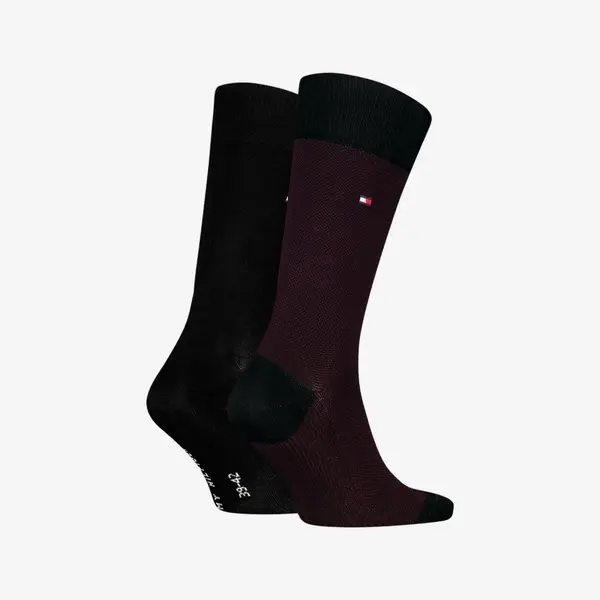 701226104-026 Tommy Hilfiger muške čarape Men Sock Birdseye 2P burgundy