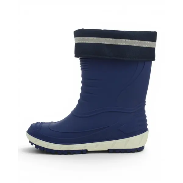 849452-BLUE Dječje Gumene Čizme S Krznom Blue - Ciciban