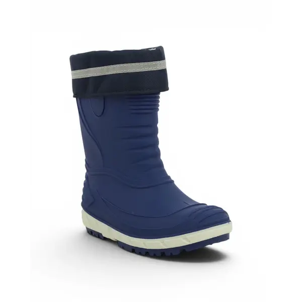 849452-BLUE Dječje Gumene Čizme S Krznom Blue - Ciciban