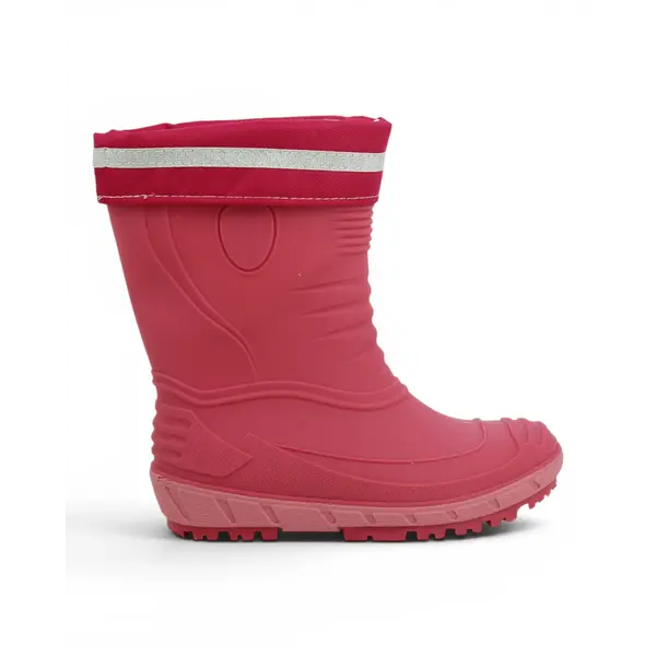 849452-FUXIA Dječje Gumene Čizme S Krznom Fuxia - Ciciban