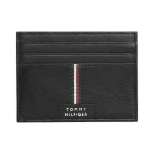 AM0AM12186-BDS TOMMY HILFIGER TH PREMIUM LEATHER CC HOLDER MUSKI KOZNI ETUI CRNI