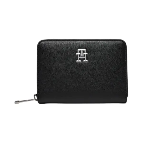 AW0AW16091-BDS-OS TOMMY HILFIGER TH ESSENTIAL SC MED ZA ZENSKI KOZNI NOVCANIK CRNI SREDNJI SA ZIPOM