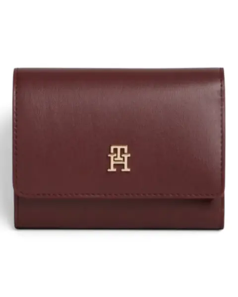 AW0AW18129-XUT-OS Tommy Hilfiger TH ICON TRIFOLD Oxblood