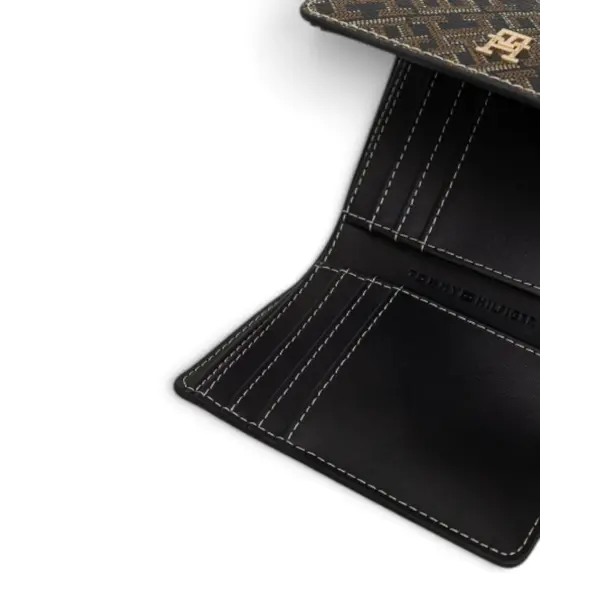 AW0AW18998-0GJ-OS Tommy Hilfiger TH ICON TRIFOLD MONO PRINT Black Mix