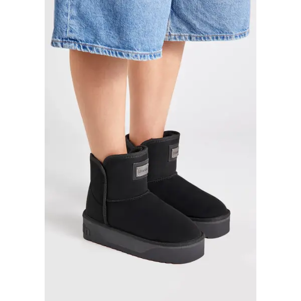 DFSH371004-BLAC Crne ženske gležnjače Nordic V.2 Basic Low – D.Franklin