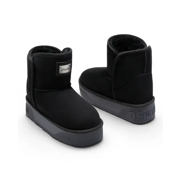 DFSH371004-BLAC Crne ženske gležnjače Nordic V.2 Basic Low – D.Franklin