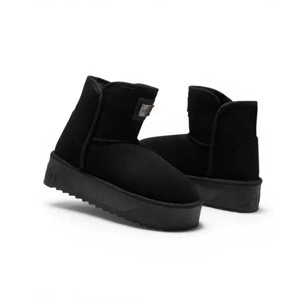 DFSH371004-BLAC Crne ženske gležnjače Nordic V.2 Basic Low – D.Franklin
