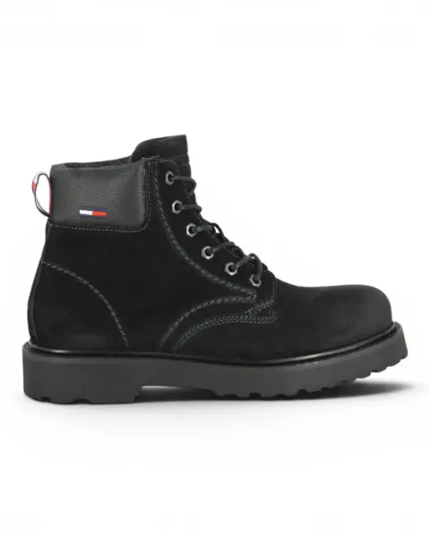 EM01059-BDS Tommy Jeans BRAN SHORT LACE UP NYLON COLLAR Black
