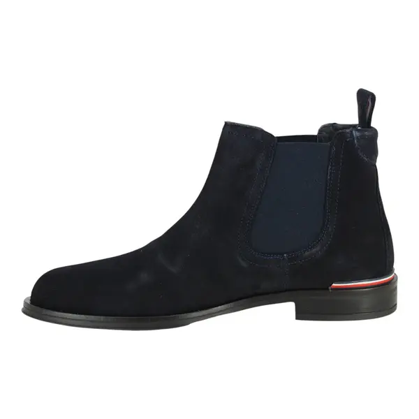 FM0FM04757-DW5 Tommy Hilfiger muške gležnjače Core RWB Suede Chelsea tamnoplave