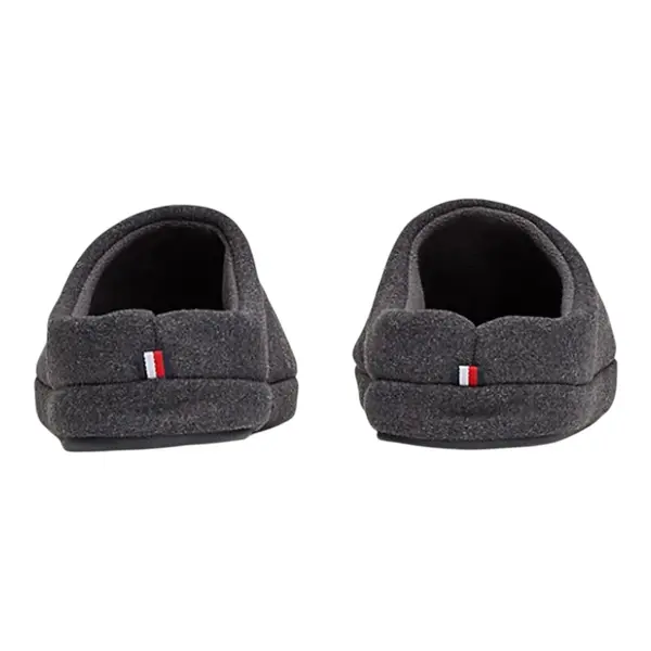 FM0FM05227-PTY Tommy Hilfiger muške kućne papuče Flag Warm Felt tamnosive