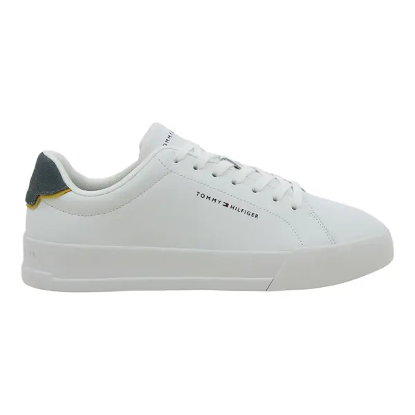 FM0FM05367-PN6 Tommy Hilfiger muške kožne tenisice TH Court Lth Detail zelene