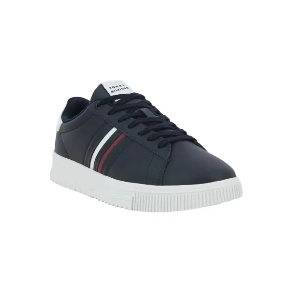 FM0FM05406-DW5 Tommy Hilfiger muške kožne tenisice Modern Cupsole Stripes tamnoplave