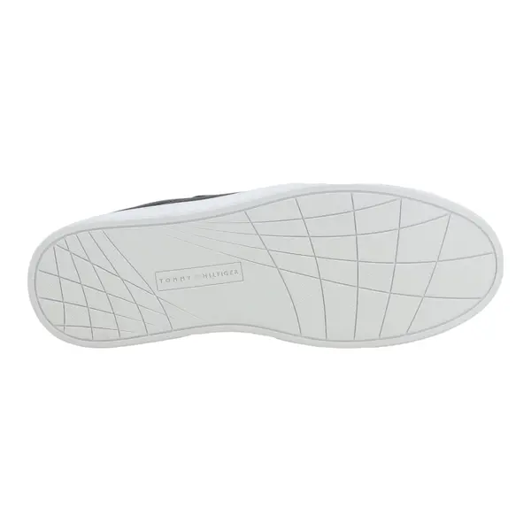 FM0FM05483-BDS Tommy Hilfiger muške kožne tenisice Icon Court Pinperf crne