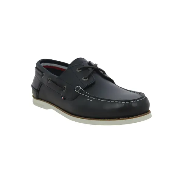 FM0FM05569-DW5 Tommy Hilfiger muške kožne brodarice TH Boat Shoe Core tamnoplave