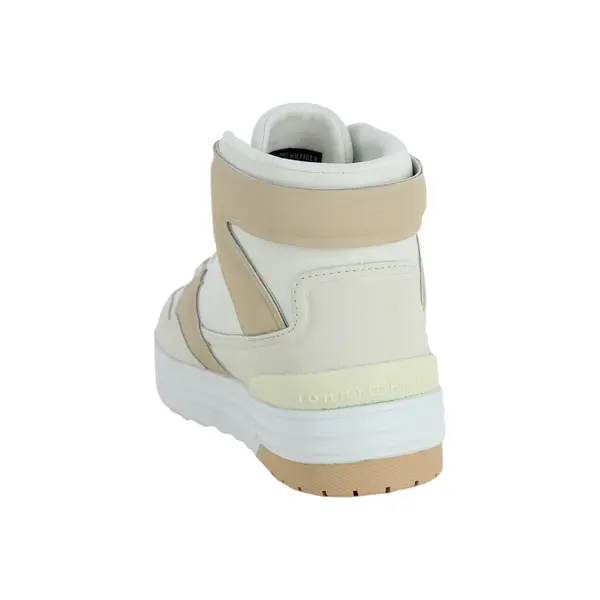 FW0FW07308-YBL Tommy Hilfiger ženske visoke tenisice TH Hi Basket Sneaker ecru krem