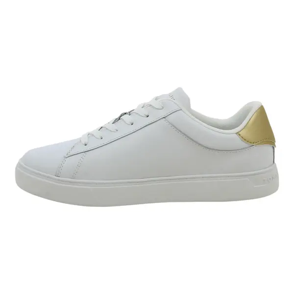 FW0FW08321-YBS TOMMY HILFIGER ESSENTIAL COURT STRIPES White - Zenske bijele tenisice