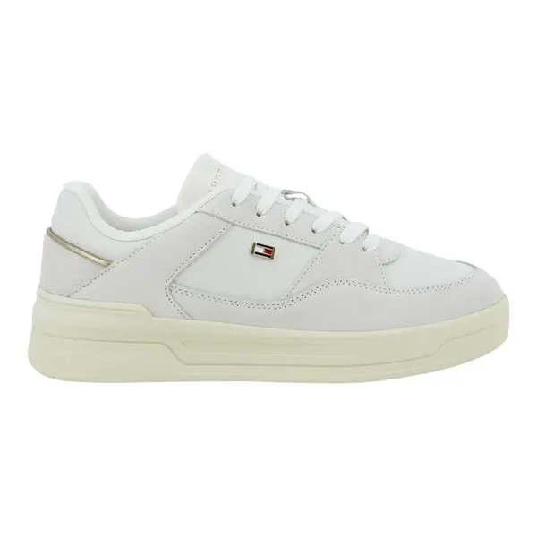 FW0FW08456-YBL TOMMY HILFIGER ESSENTIAL BASKET Ecru White - Zenske tenisice