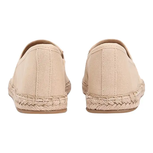 FW0FW08541-AB3 TOMMY HILFIGER FLAG CANVAS ESPADRILLE Clayed Pebble - Zenske platnene espadrile