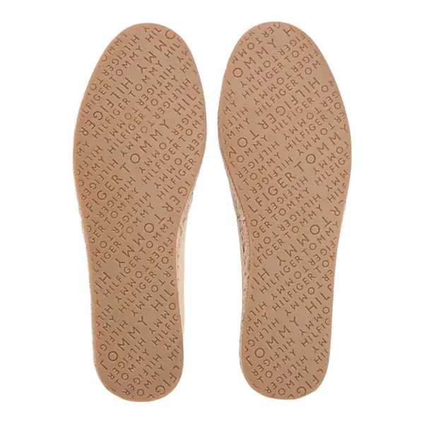 FW0FW08541-AB3 TOMMY HILFIGER FLAG CANVAS ESPADRILLE Clayed Pebble - Zenske platnene espadrile