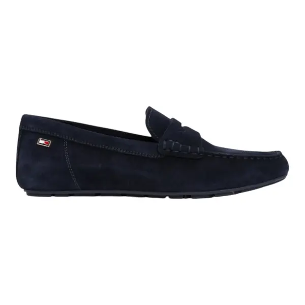 FW0FW08558-DW6 TOMMY HILFIGER FLAG SOFT SUEDE DRIVER LOAFER Space Blue - Zenske brusene kozne mokasine