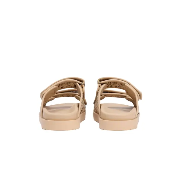 FW0FW09122-0F5 Tommy Hilfiger ženska natikača DOUBLE STRAP RAFFIA SANDAL Natural/Black