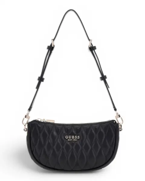 HWQG8122720-BLA Guess VALLA MINI TOP ZIP SHLDR BAG BLA