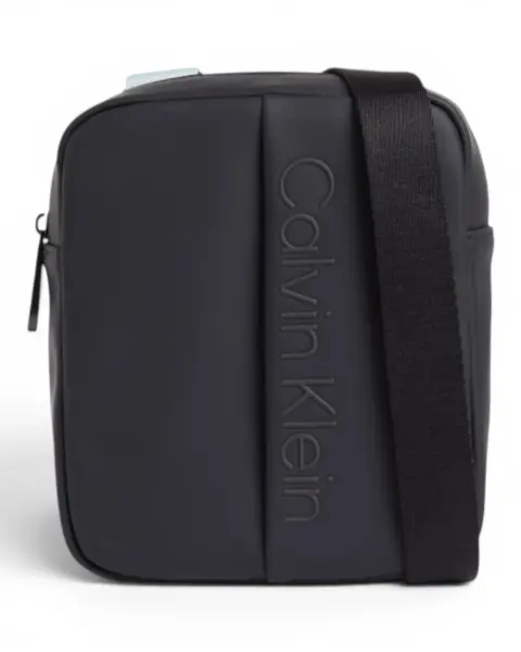 K50K510225-BAX-OS Crna muška torba preko ramena Rubberized – Calvin Klein
