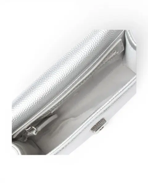 VBS1R403G-ARGENTO Srebrna torbica na preklop VBS1R403G - Valentino Bags